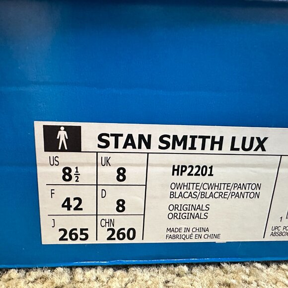 Adidas Stan Smith HP2201 White Off White Dark Green Size 8.5US - Picture 6 of 6
